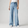 Levi Women High-Rise Cinch Baggy Jeans - Invested Indigo 30:Opens in a new window or tab
