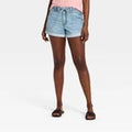 Women Pull-on Drawstring High-Rise Jean Shorts - Universal Thread LightOpens in a new window or tab
