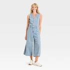Women Cropped Sleeveless Denim Jumpsuit - Universal ThreadOpens in a new window or tab