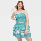 Women Garden Floral Smocked Peplum Tank Top - Roller RabbitOpens in a new window or tab