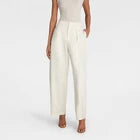 KBB by KAHLANA Women 'The Mid-Rise Barrel Leg Trousers' - Cream 8Opens in a new window or tab