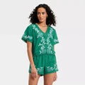 Women Short Sleeve Cutwork V-Neck Blouse - Universal ThreadOpens in a new window or tab