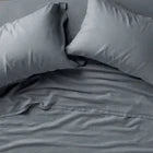 King 100% Linen Sheet Set Mineral Blue - CasalunaOpens in a new window or tab
