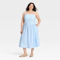 New ListingWomen Lace Trim Midi Dress - A New Day™ Light Blue 2XOpens in a new window or tab