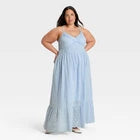 Women Cami Midi Sundress - Universal Thread Light Blue XXLOpens in a new window or tab