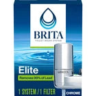 Brita Tap Water Faucet Filtration System - Chrome: Filters Chlorine & Lead,Opens in a new window or tab