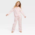 Girls' Sea Life Long Sleeves and Pants Pajama Set Pink - RollerOpens in a new window or tab