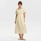 Women Short Sleeve Button-Front Midi Shirtdress - Universal Thread Cream MOpens in a new window or tab