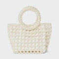 Mini Pearl Beaded Bucket Bag - A New Day IvoryOpens in a new window or tab