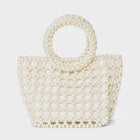 Mini Pearl Beaded Bucket Bag - A New Day IvoryOpens in a new window or tab