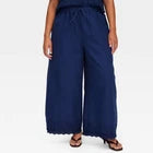 Women Scalloped Hem Drawstring Pants - Roller RabbitOpens in a new window or tab