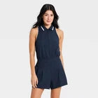 Women Sleeveless Knit Pleated Romper - All In MotionOpens in a new window or tab